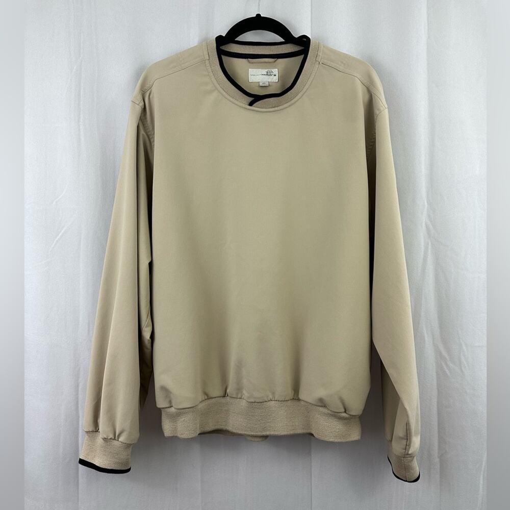 Vintage Cutter & Buck Tan Crewneck Windbreaker Men’s Size Medium